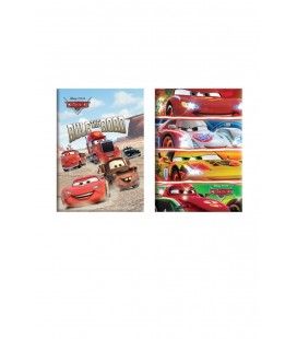 Keskin Color 451001-33 Cars A5 40 Yaprak Dikişli Plastik Kapak Çizgili Defter