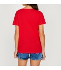 Koton Kadın Yazılı Baskılı T-Shirt Kırmızı 8YAL11007JK473