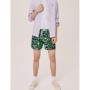 Lacoste X Jeremyville Erkek Baskılı Renkli Şort Mayo MH0221