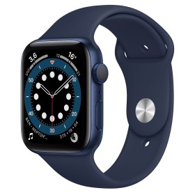 Apple Watch 6 44mm Mavi Alüminyum Kasa ve Spor Kordon