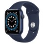 Apple Watch 6 44mm Mavi Alüminyum Kasa ve Spor Kordon