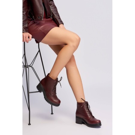 İnci Bordo Kadın Bot & Bootie  5091 120130003640