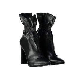 İnci Hakiki Deri Siyah Kadın Bot & Bootie 6732 120130008723