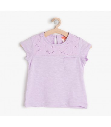 Koton Kız Bebek Dantel Detaylı T-Shirt