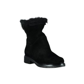 İnci Hakiki Deri Süet Siyah Kadın Bot & Bootie 7120 120130009158