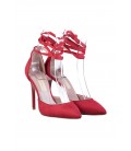 İnci Kırmızı Kadın Klasik Topuklu Ayakkabı 5648 120130005554