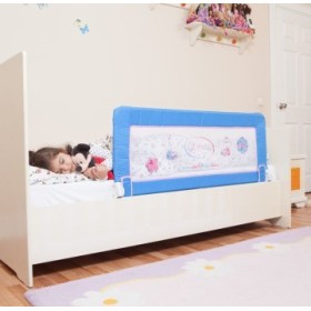 Miny Baby Portatif  Katlanabilir Yatak Bariyeri Mavi