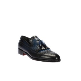 İnci Hakiki Deri Lacivert Erkek Loafer 5605 120130005517