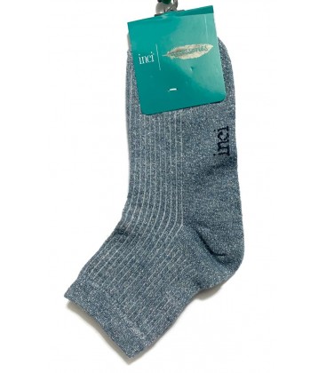 İnci Kadın Sim Detaylı Koyu Mavi  Çorap 5270