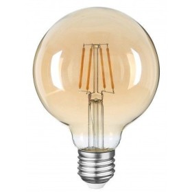 Heka 4W E27 G 125 Dimlenebilir Rustik Sarı Işık Led Ampul ERD90