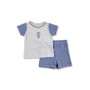 For My Baby Yaz Erkek Bebek Maris Süprem Kısa Kol Duble Bisiklet Yaka 2li Tshirt-Şort 20YFMBETKM117