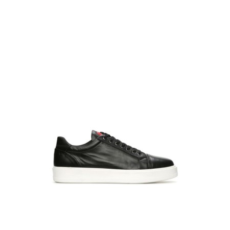 Network Casual Siyah Erkek Deri Sneaker 1074176-052