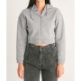 Fullamoda Fermuarlı Kısa Sweatshirt