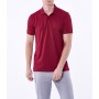 Dufy Bordo Polo Yaka Baskılı Erkek T-Shirt DU2172041001