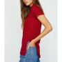 Koton Bisiklet Yaka T-Shirt - Şarap Kırmızı 8YAK12885UK456