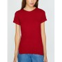 Koton Bisiklet Yaka T-Shirt - Şarap Kırmızı 8YAK12885UK456
