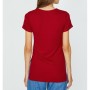 Koton Bisiklet Yaka T-Shirt - Şarap Kırmızı 8YAK12885UK456