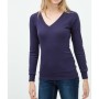 Koton Kadın V Yaka T-Shirt - Lacivert 6KTK12608SK742