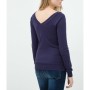 Koton Kadın V Yaka T-Shirt - Lacivert 6KTK12608SK742