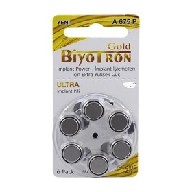 Biyotron Cochlear Implant A675 Numara Kulaklık Pili 6Lı