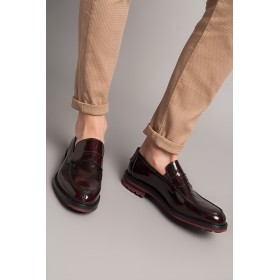 İnci Hakiki Deri Koyu Bordo Erkek Loafer 1692 120130000384