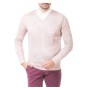 Toss Erkek Slim Fit V Yaka Yünlü Triko Kazak - Pembe 515401011