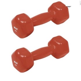 Voit 4kg Vinyl Dipping Dambıl DB-21 Turuncu 2 Adet