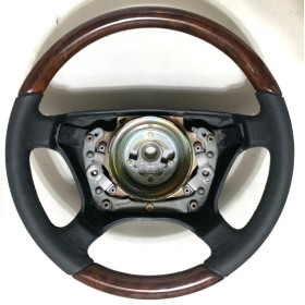 Mercedes W123 Zebrano Kaplama Direksiyon Simidi Vites Topuzu Seti