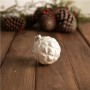 Gümüş Glitter Cam Yılbaşı Topu 8 cm