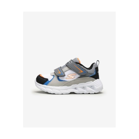 Skechers MAGNA-LIGHTS - VENDOW Küçük Erkek Çocuk Gri Spor Ayakkabı 90751NGYBK