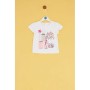 BG Baby Kız Bebek Beyaz T-shirt 20SS0BG2510