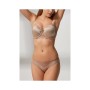Suwen Linda Lace Dolgusuz Straplez Sütyen - VİZON SW5365