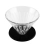 Timemore Cam V60 Dripper Crystal Eye 02 (2-4 Fincan, Siyah Tabanlı)