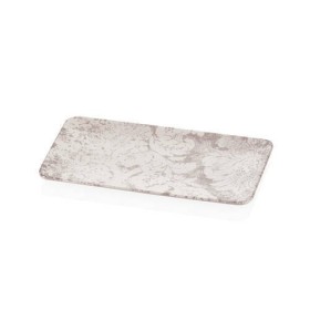 Bernardo Bellini Damask Desenli Stoneware Kayık Tabak - 31x21 cm