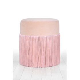 Lorence Home Merkür Püsküllü Puf - Pudra TY7573
