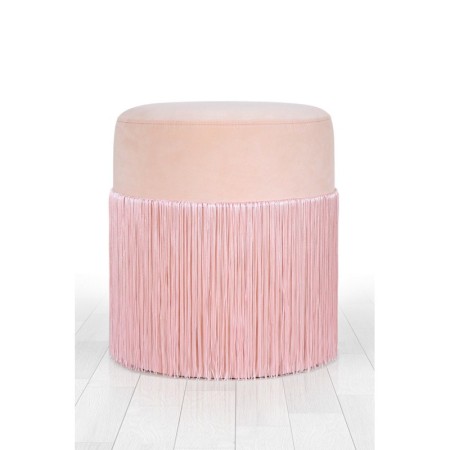 Lorence Home Merkür Püsküllü Puf - Pudra TY7573