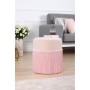 Lorence Home Merkür Püsküllü Puf - Pudra TY7573
