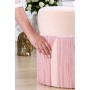 Lorence Home Merkür Püsküllü Puf - Pudra TY7573