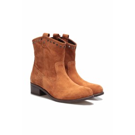 İnci Hakiki Deri Süet Taba Kadın Bot & Bootie 120130008604