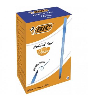 Bic Round Stic Tükenmez Kalem Mavi 60'Lı Kutu 1.0 mm