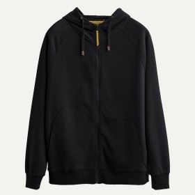 Kaft Unisex Zipper Tar Siyah Sweatshirt