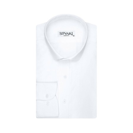 SÜVARİ Slim Fit Beyaz Erkek Gömlek GM1007100375