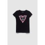 Guess Kız Çocuk Siyah T-shirt 21SSGJ1RI04
