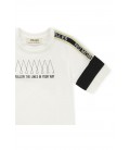 Panço Erkek Çocuk Beyaz T-shirt 2111bk05029