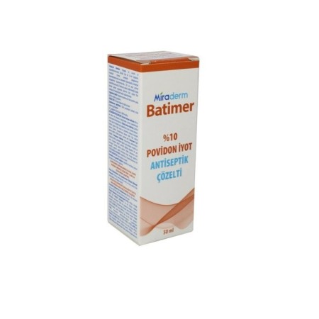 Miraderm Antiseptik Çözelti Batimer Povidon Iyot 50 Ml