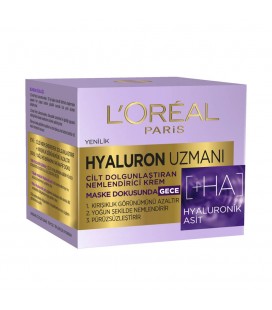 L'Oréal Paris Hyaluron Uzmanı Cilt Dolgunlaştıran Nemlendirici Gece Kremi 50ml