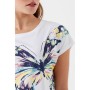Mavi 168490-620 Kelebek Baskılı Bayan T-Shirt