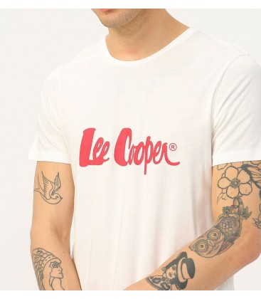 Lee Cooper Erkek Beyaz Tişört 201 LCM 242011