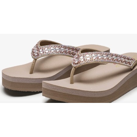 Skechers Kadın Bej Terlik Vinyasa - Glory Day 31619 TPE
