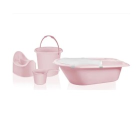 Tuffex 5'li Banyo Seti Pembe